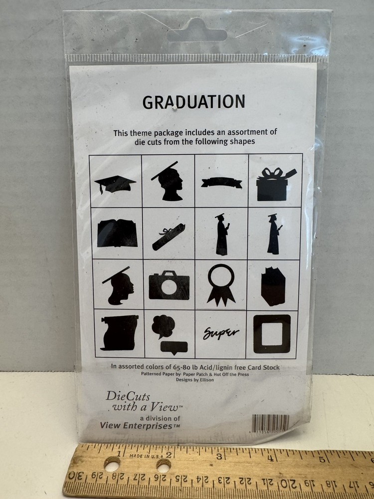 Ellison Designs Die Cuts, Graduation, New