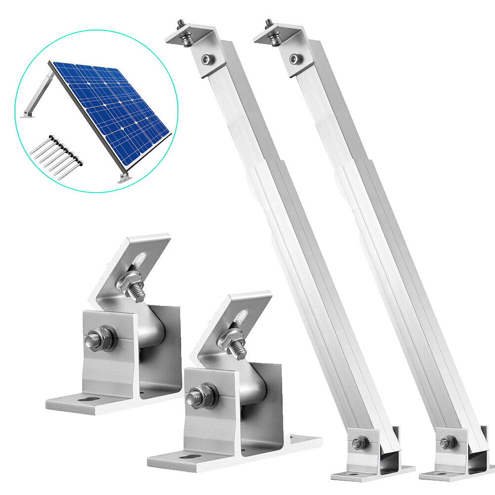 2Pairs Solar Panel Adjustable Mounting Brackets Solar Panel Tilt Mount Bracket