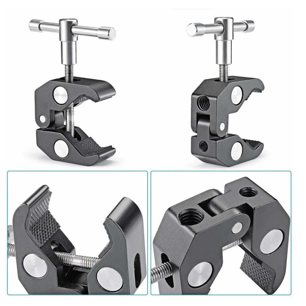 ARTCISE Super Clamp Camera Mount Clam For DSLR Camera Photo Studio Flash Light