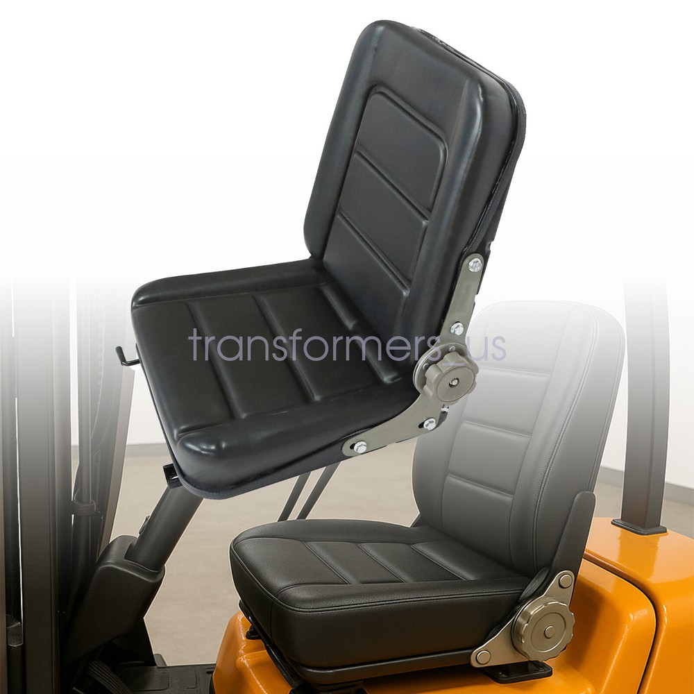 Universal Forklift Seat Fold Down Tractor Seat with Adjustable Angle Back