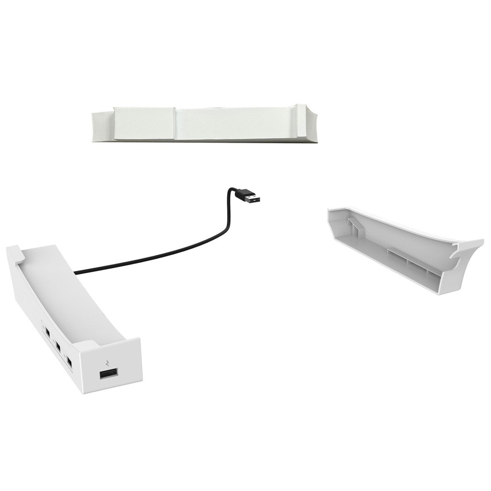 Horizontal 4 HUB Charging Base Stand Bracket Holder For PS5 Slim Console