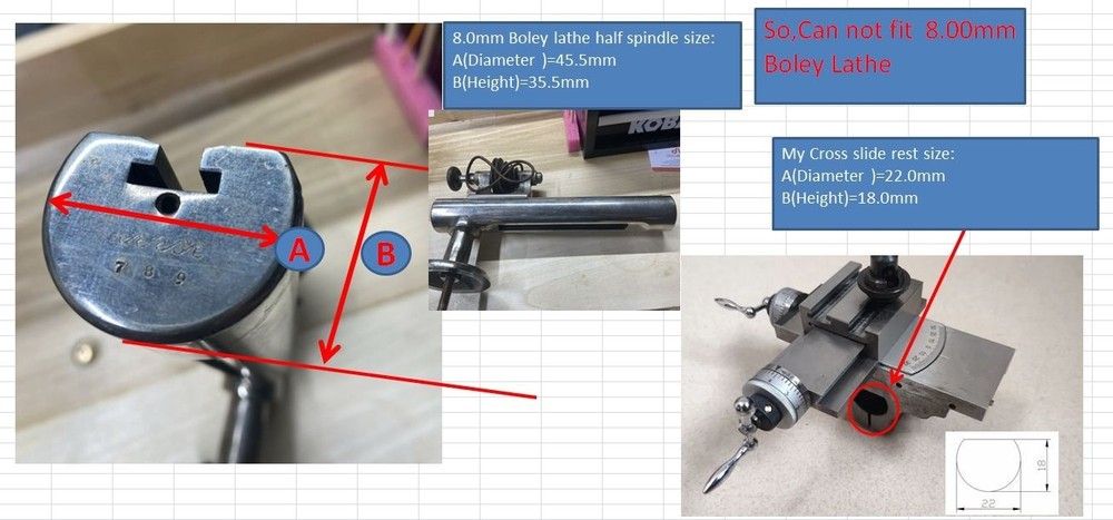 Tool Post Slide Rest fits 8.0mm Watchmaker Lathe 1 Set