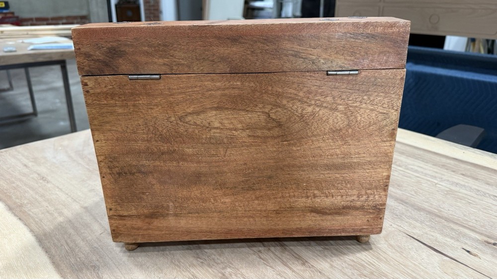 Antique Slope Front Stationary Box