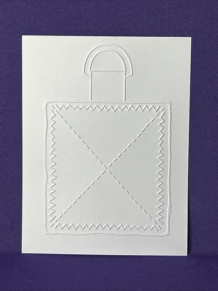 Zig Zag Tag Embossing Folder Cuttlebug Provo Craft Card Making Scrapbooking