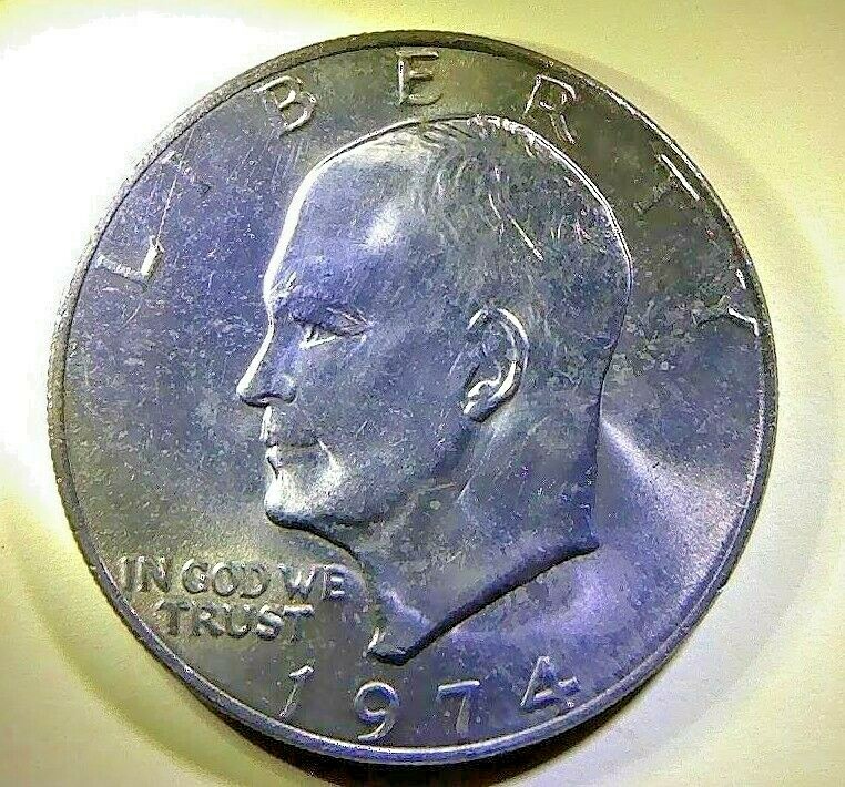 1974 Eisenhower Clad  $1 Coin - lightly circulated