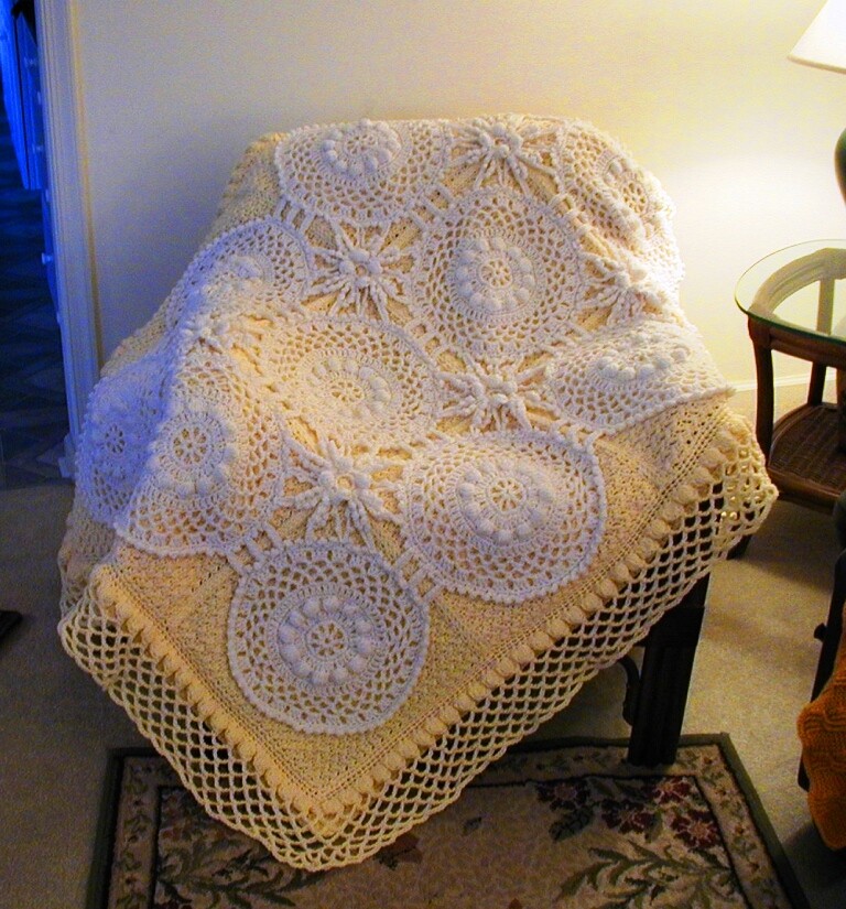 Paneled Lace Afghan Pattern