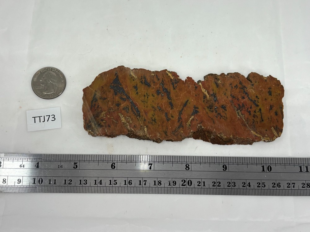Mexican Tiger Tail Jasper Slab Lapidary Cabbing Combo Ship Avail