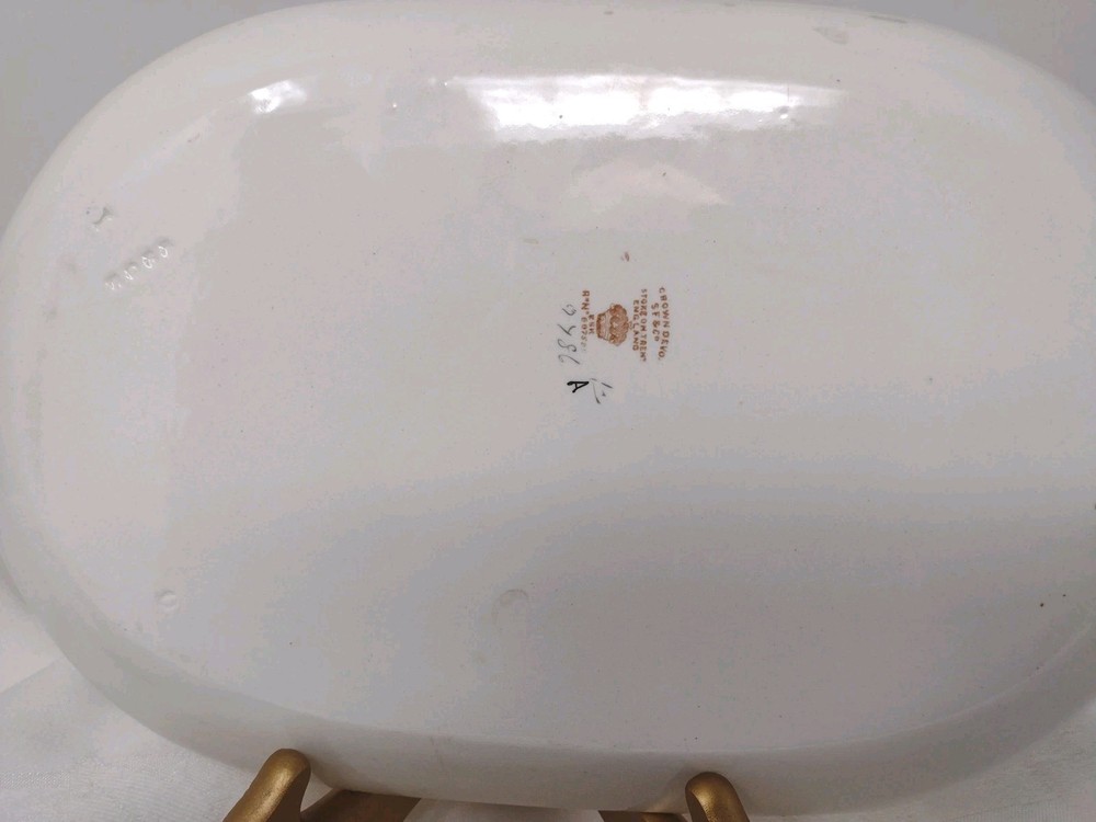 Devonware England Vanity Set Crown Tray Dish Cup Bone China Floral