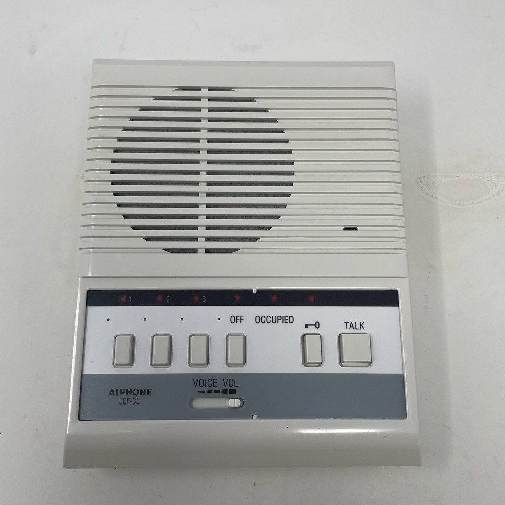 Aiphone LEF-3L 3-Call Master Intercom Station, White (12-Conductor)
