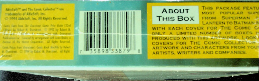 Comic Collector 2.0 Software for PC - AbleSoft Inc. - 1994