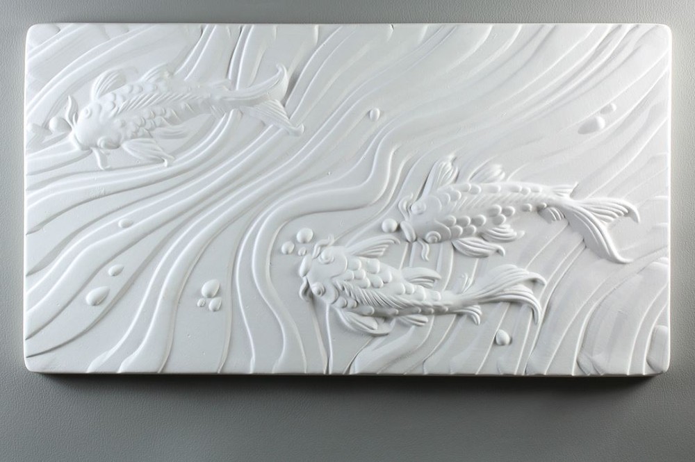 Koi Texture Tile Mold - Glass Fusing