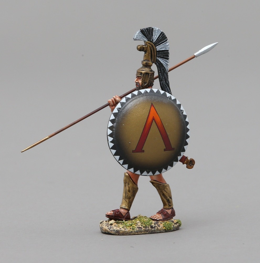 THOMAS GUNN ANCIENT GREEKS & PERSIANS SPA034A MARCHING HOPLITE LAMBDA SHIELD