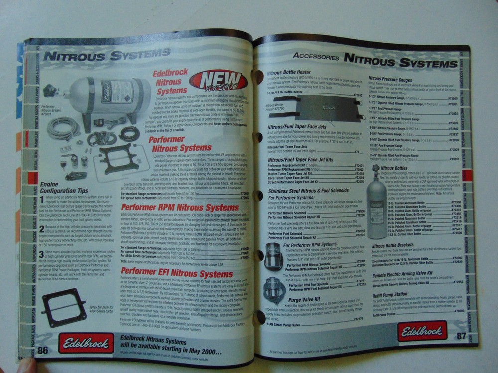 Vintage Original 2000 Edelbrock Performance Catalog