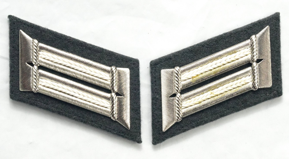 East German Officer Visor Cap Device + Collar tabs combo