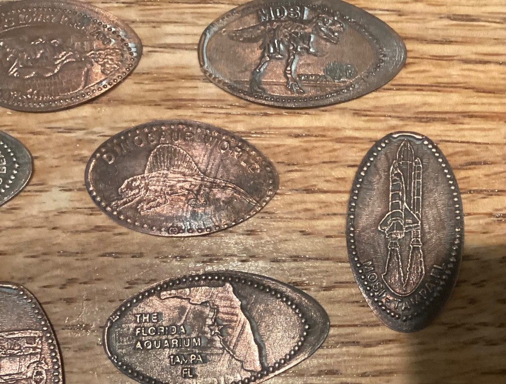 10 Florida Souvenir Penny Collectables