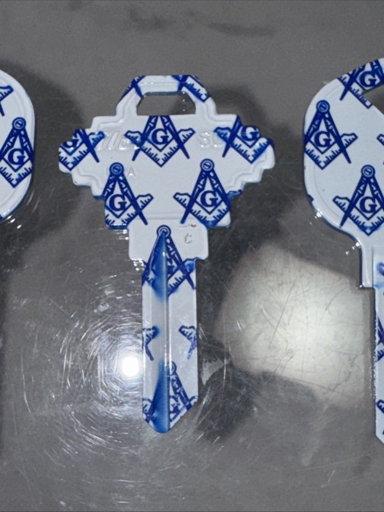 3- MASONIC LODGE DESIGN BLANK KEYS