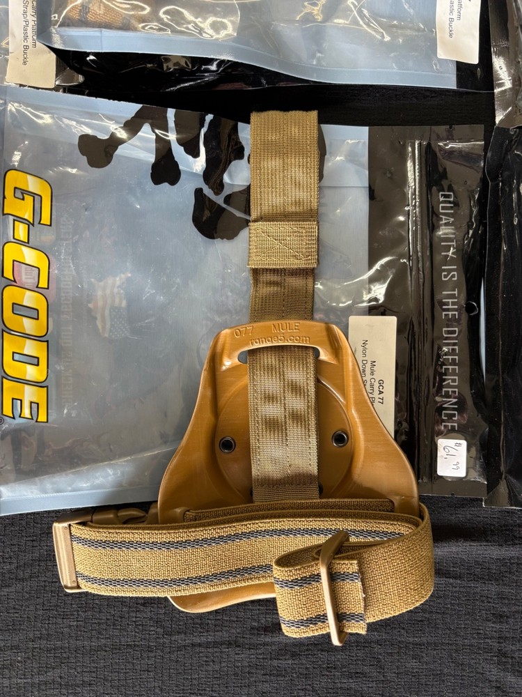 G-Code GCA-77 Mule drop holster mount nylon down strap