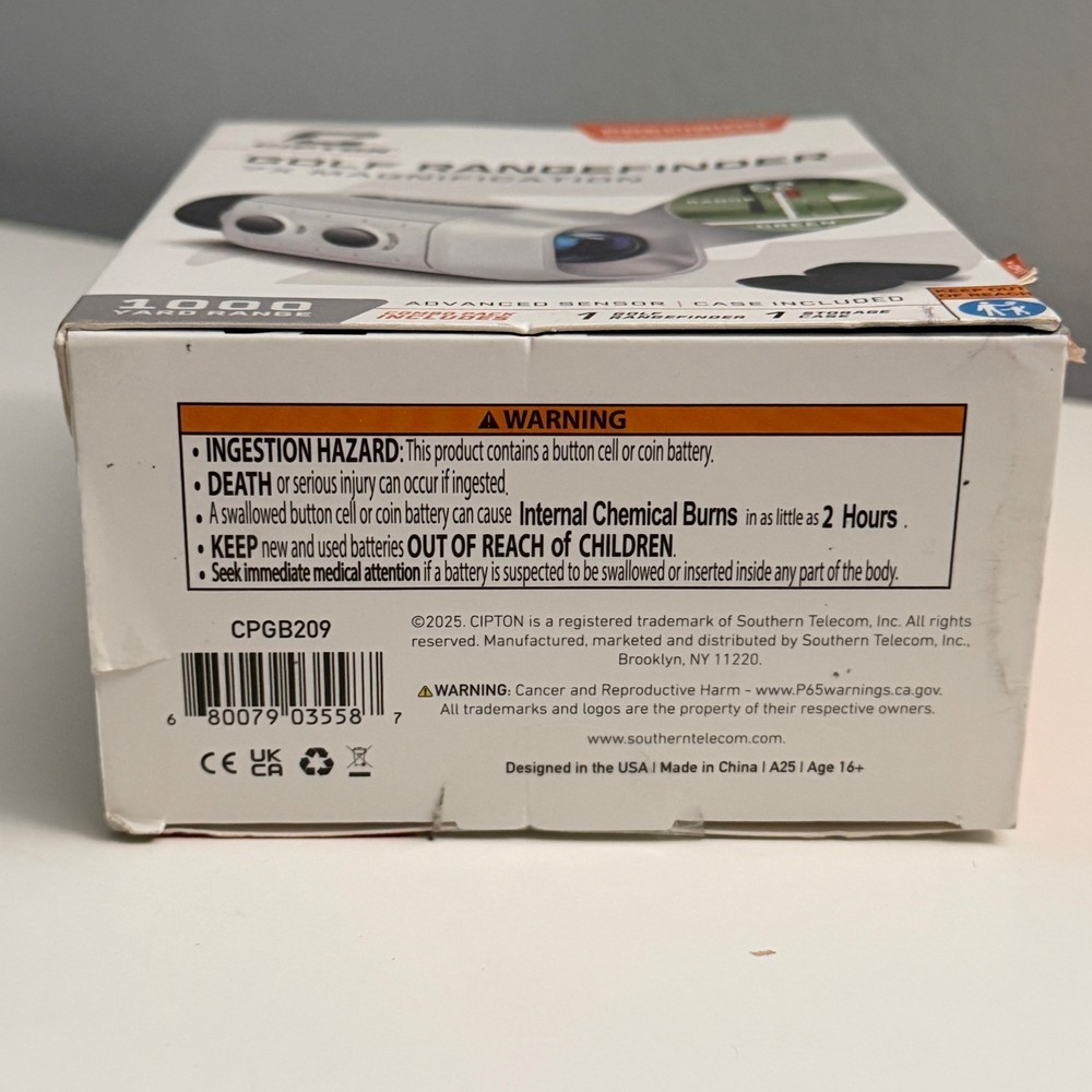 Cipton Golf Rangefinder 1000-Yard Precision | 7x Magnification + Case