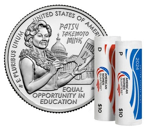 2024 PATSY TAKEMOTO-MINK New Issue UNCIRCULATED P&D QUARTER SET