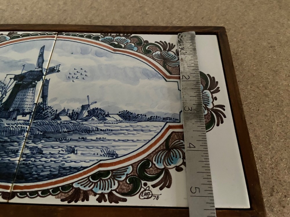 FREE SHIPMENT Unique handpainted TILE tableau Tichelaar Holland