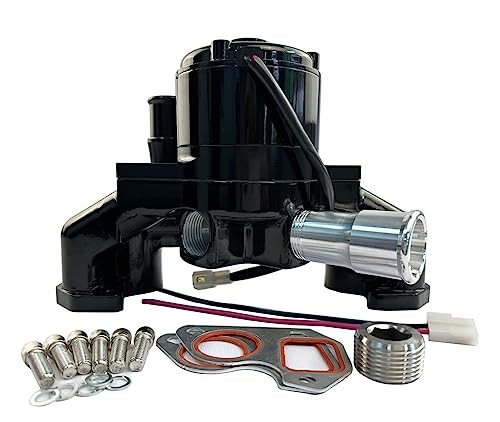 LS aluminum electric water pump for LS1 LS2 LS3 LS6 () Black