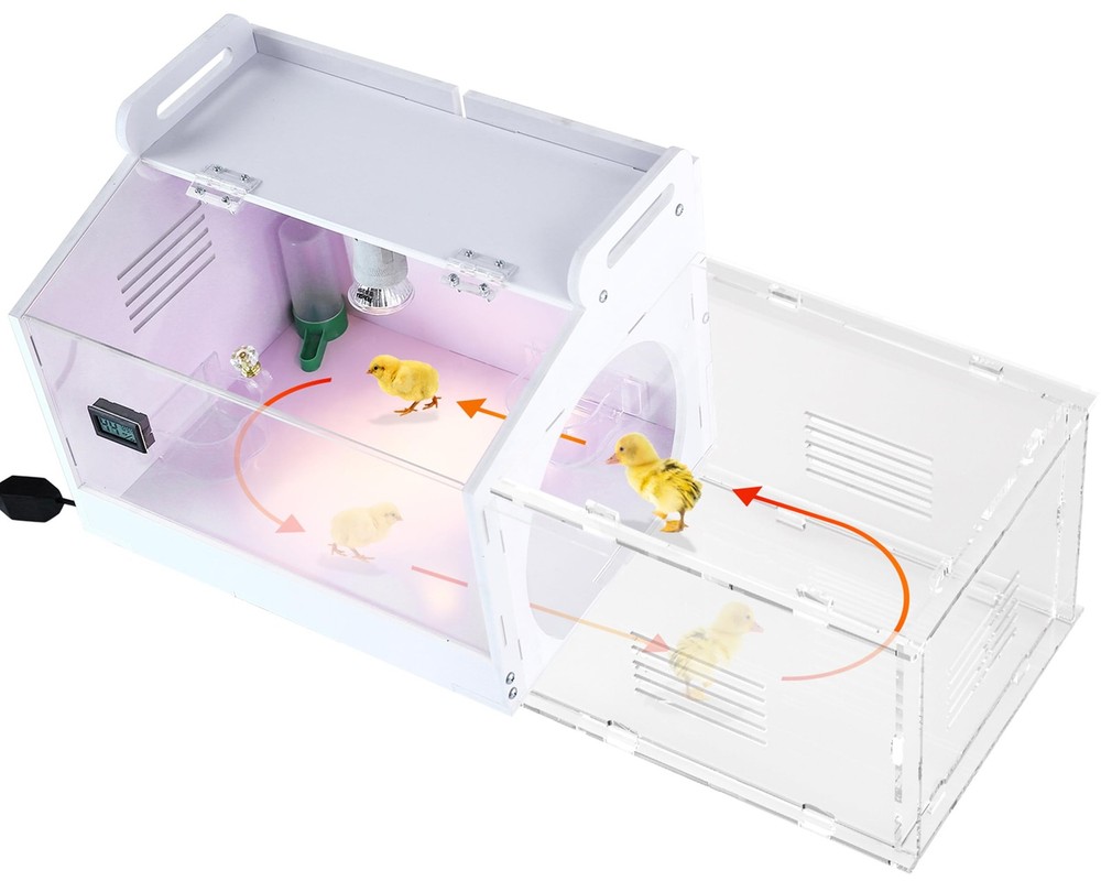 Iarge-Scale Chick brooder Box Quail Cage Egg Incubator Chick Starter Kit Chicken