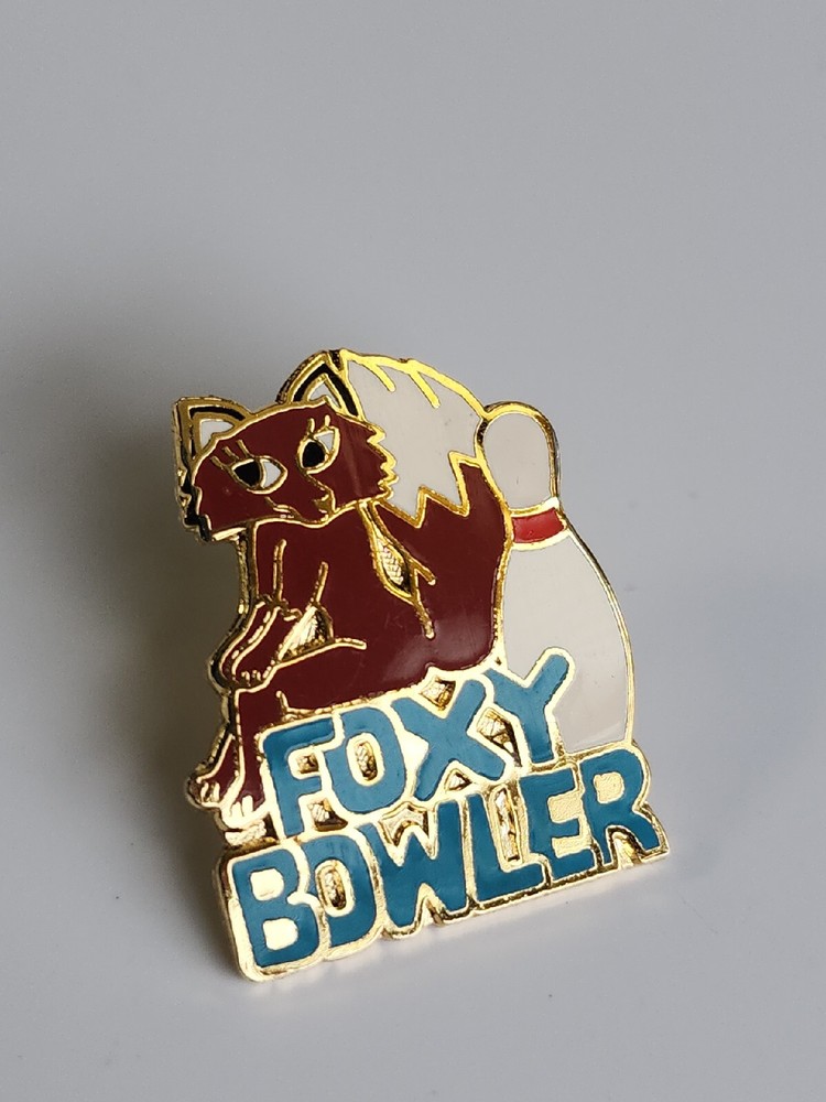 Foxy Bowler Lapel Pin