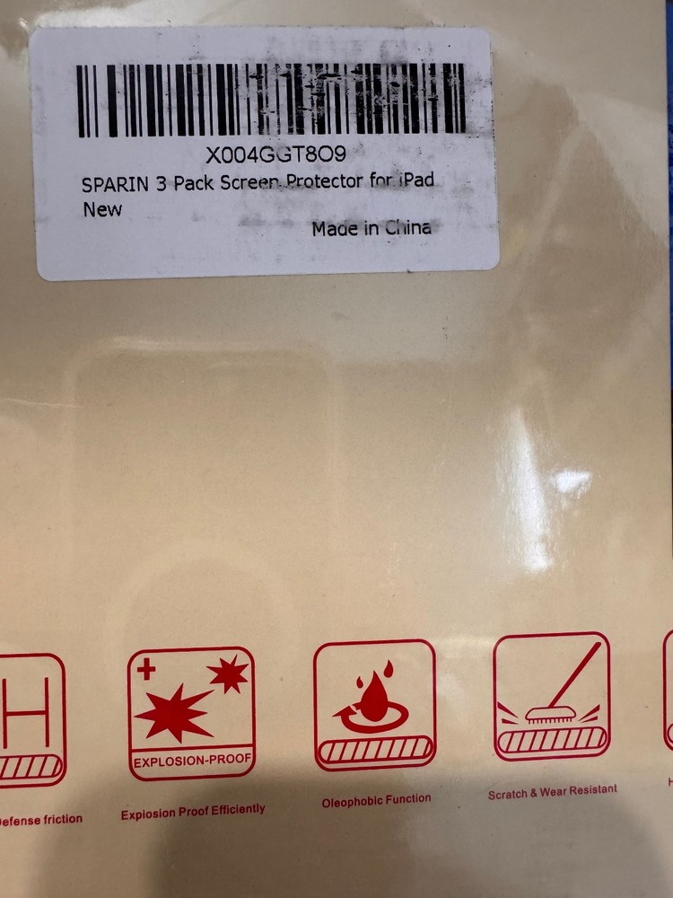 Sparin Ipad Screen Pro+ Protector Tempered Glass 3 Pack