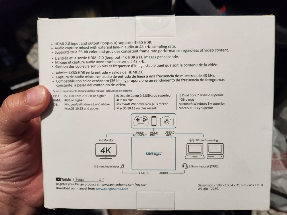 pengo 4K HDMI GRABBER