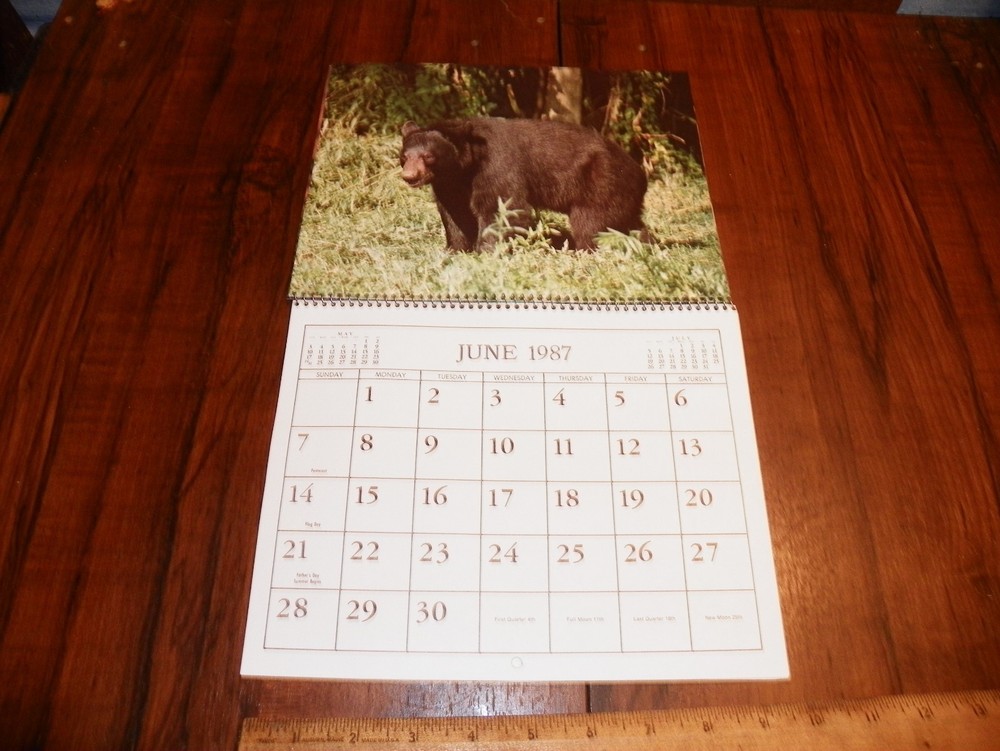 1987 AMERICAN WILDLIFE Calendar