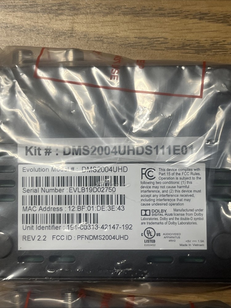 LOT 2 - Evolution Digital HD Set Top Box DMS2004UHD