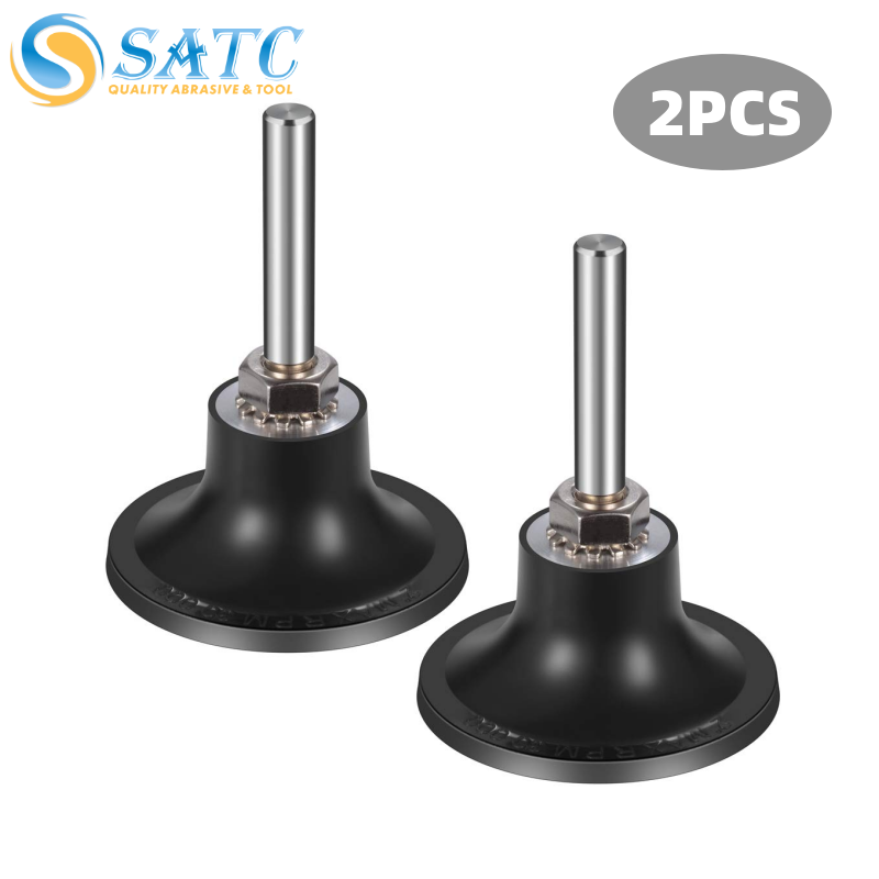 2PACK 2 inch Roll Lock Sanding Disc Pad Holder 1/4" Shank for Die Grinder Drill