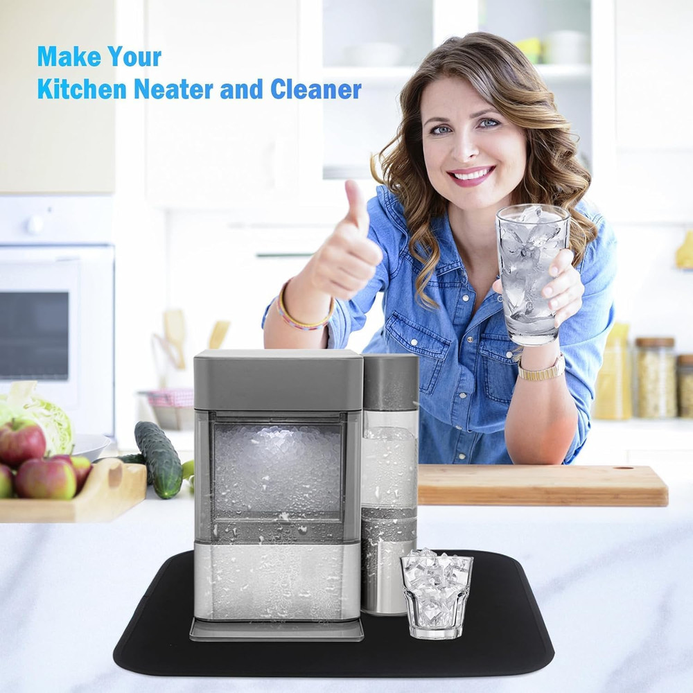 Mat for Ice Makers Countertop Mat for under Ice Maker Absorbent Dish Drying M...