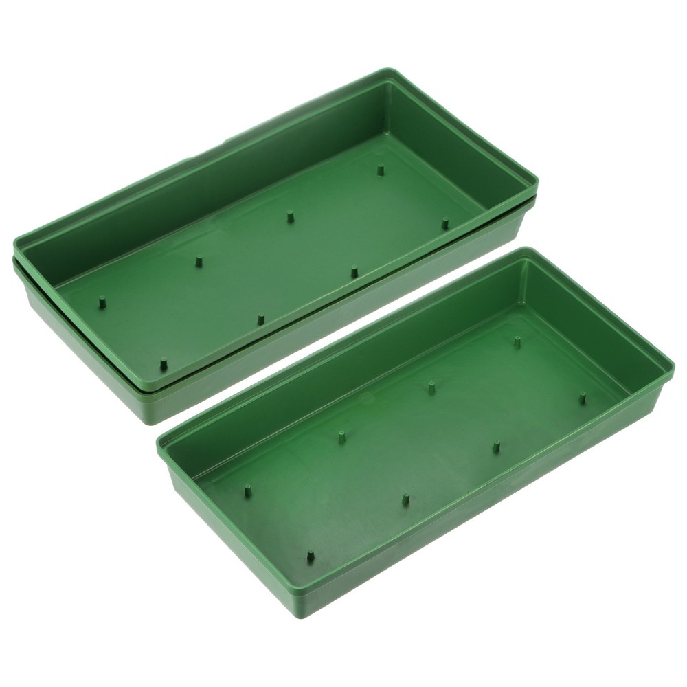 3-Pack Floral Centerpiece Trays, 10.24" Flower Arrangement Base, Rectangular