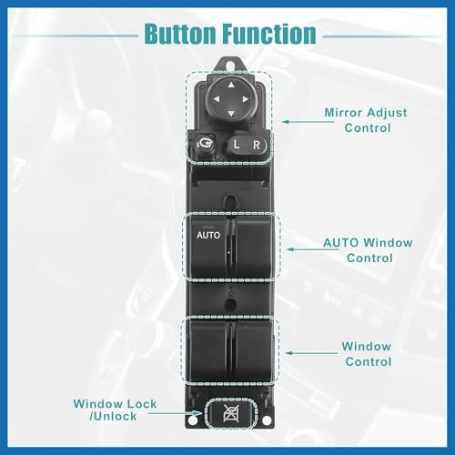Front Left Driver Side Power Window Switch Fit for Mazda 2 M2 2007-2013