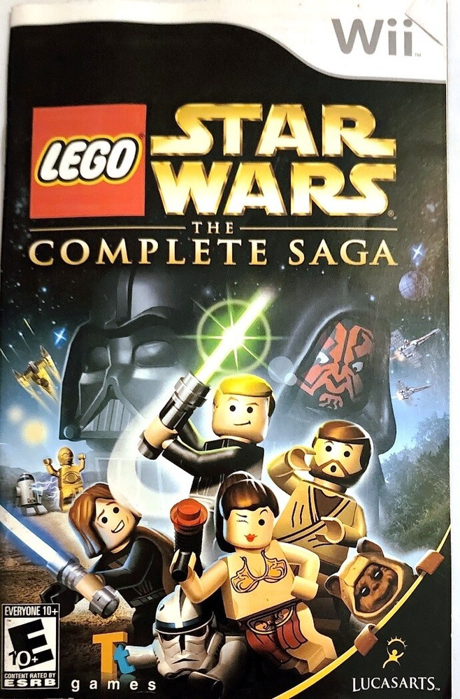Replacement WII Game Manual Guide Star Wars