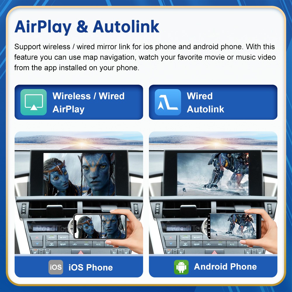 Wireless CarPlay Android Auto High Configuration Module For Lexus RX 2016-2019