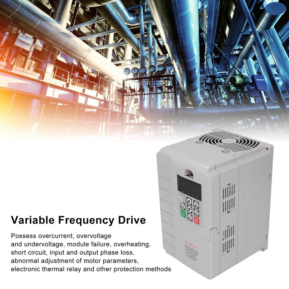 20A Variable Frequency Drive Universal VFD Single To 3 Phase 220-380V