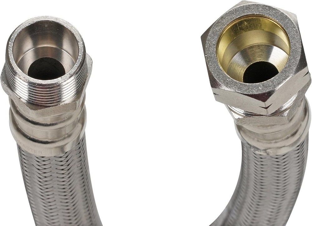 Fluidmaster Water Heater Connector 1000 PSI Stainless Steel Braided 18" x 3/4"