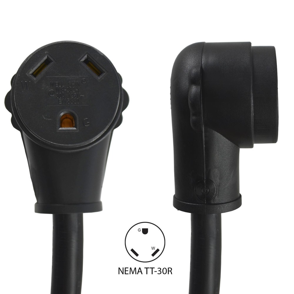 Conntek 30 Amp RV Extension Cord 50 Foot Power Supply Cable For Trailer Camper