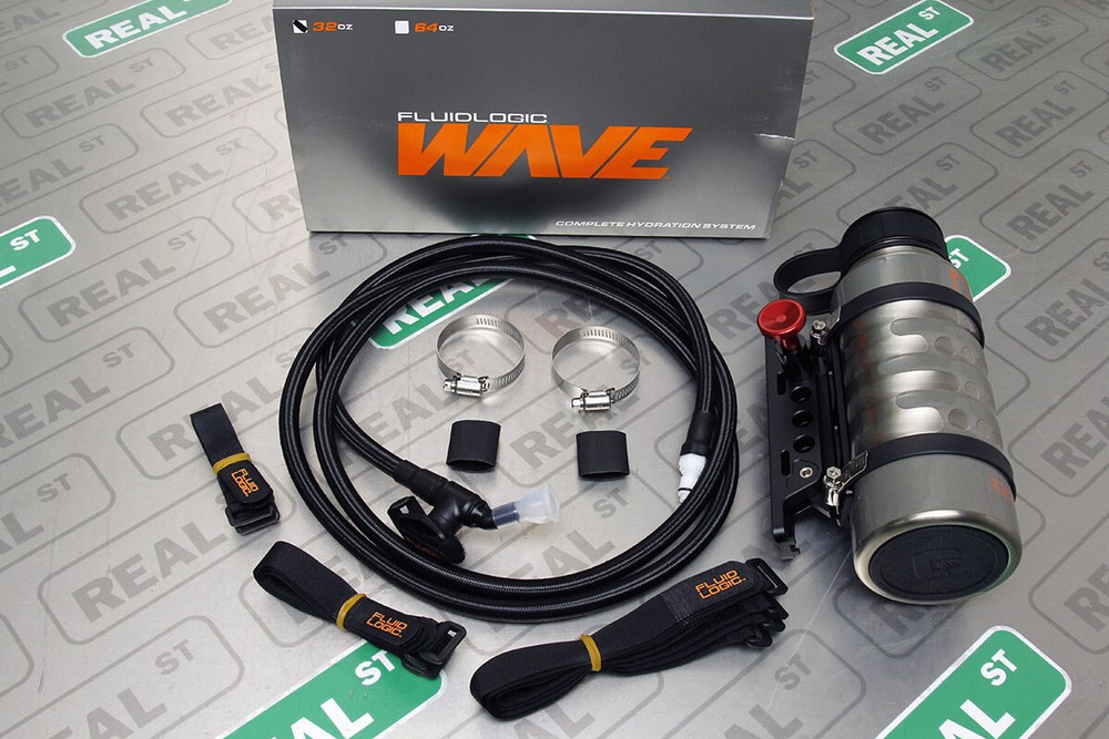 FluidLogic WAVE Hydration System Magnetic Draw Hose & 32oz Bottle Roll-Bar Mount