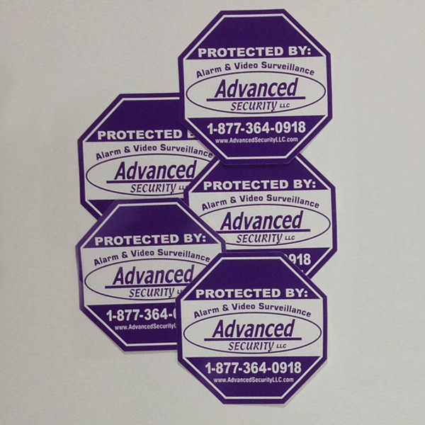 Advanced Security Decal 5 pack