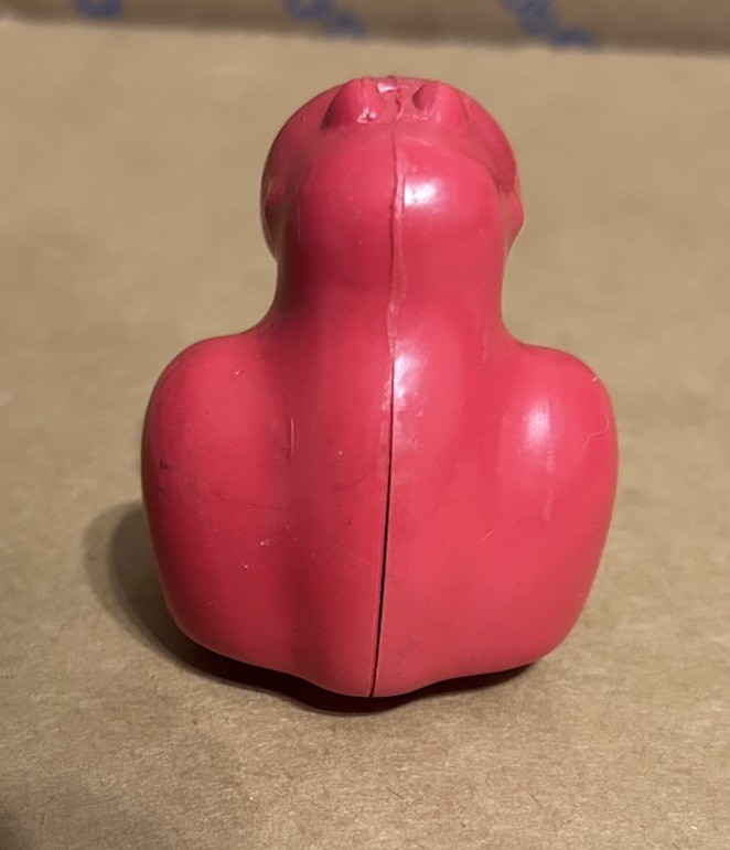 Vintage 1984 NERDS Willy Wonka Empty Plastic Candy Container Red