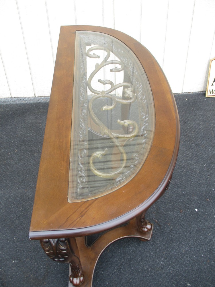 64172 Decorator Glass Top Console Sideboard Server