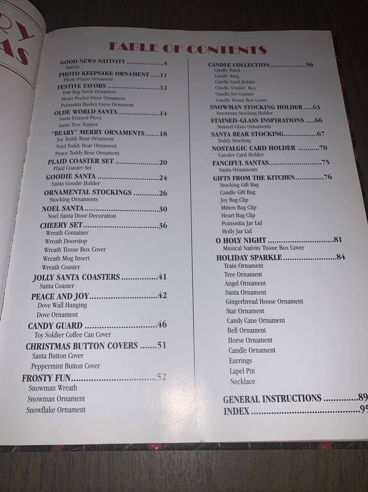 Make It Merry In Plastic Canvas Leisure Arts , 1995 Over 65 Projects