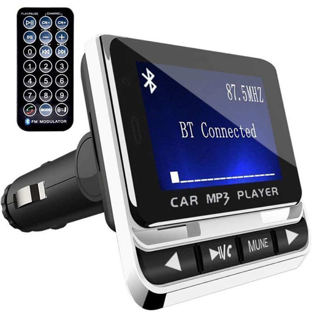 Bluetooth Car MP3 Player LCD FM Transmitter Hands-free USB Aux Cable Adapter Kit