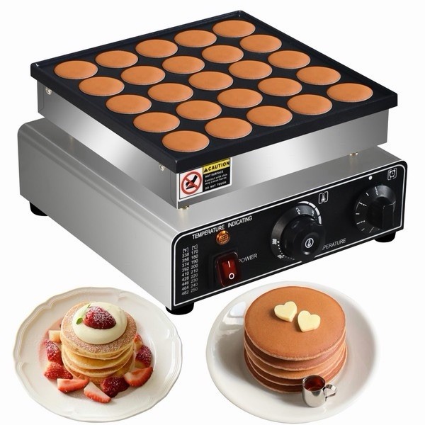 25PCS COMMERCIAL  ELECTRIC Nonstick Mini Dutch Pancake Maker  Machine