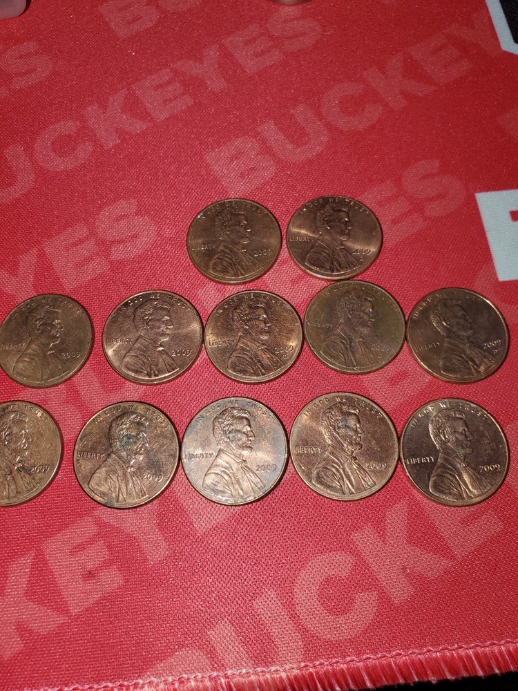 2009 lincoln bicentennial pennies