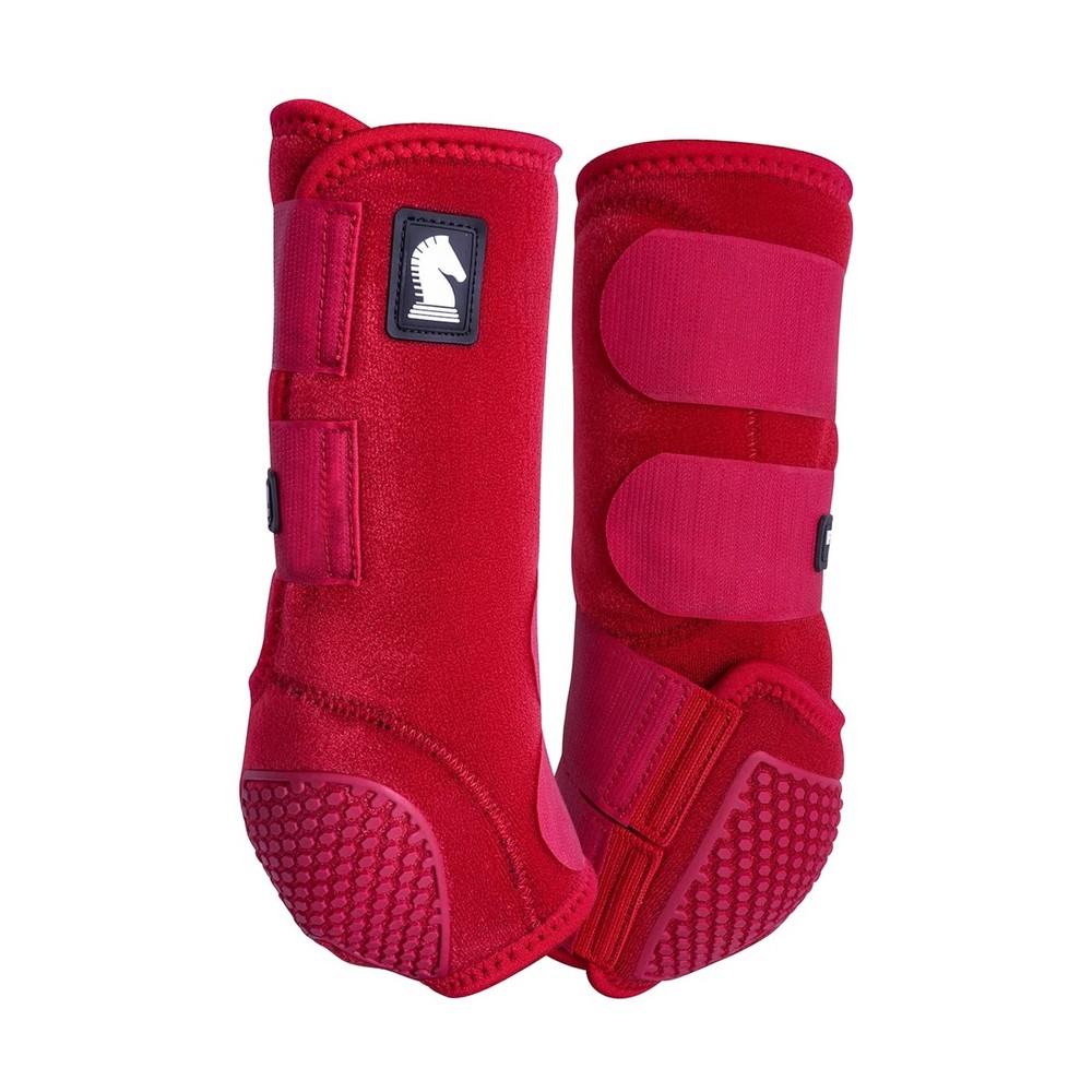 Classic Flexion Legacy2 Support Horse Front Boots Crimson Medium Hind