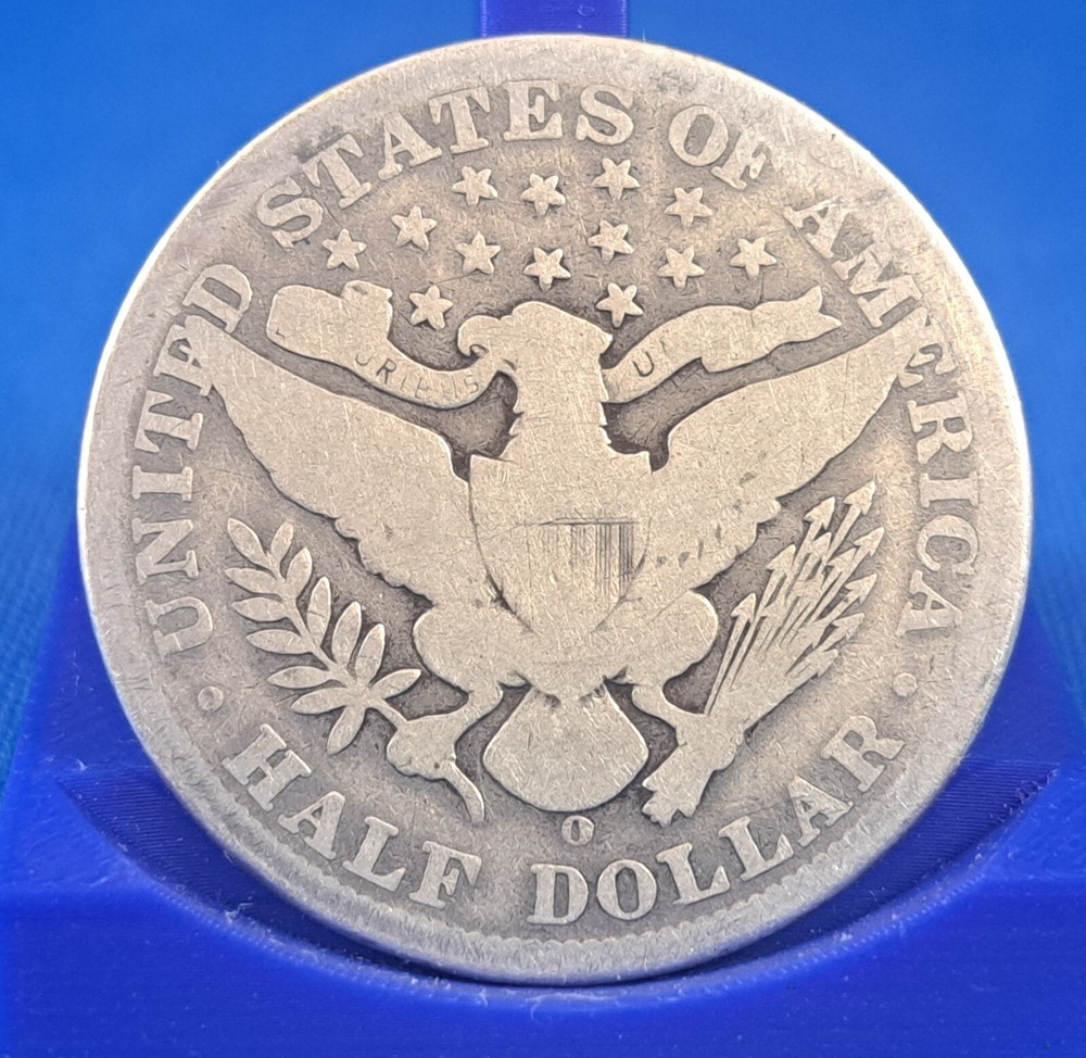 1908-O 50C Barber Half Dollar